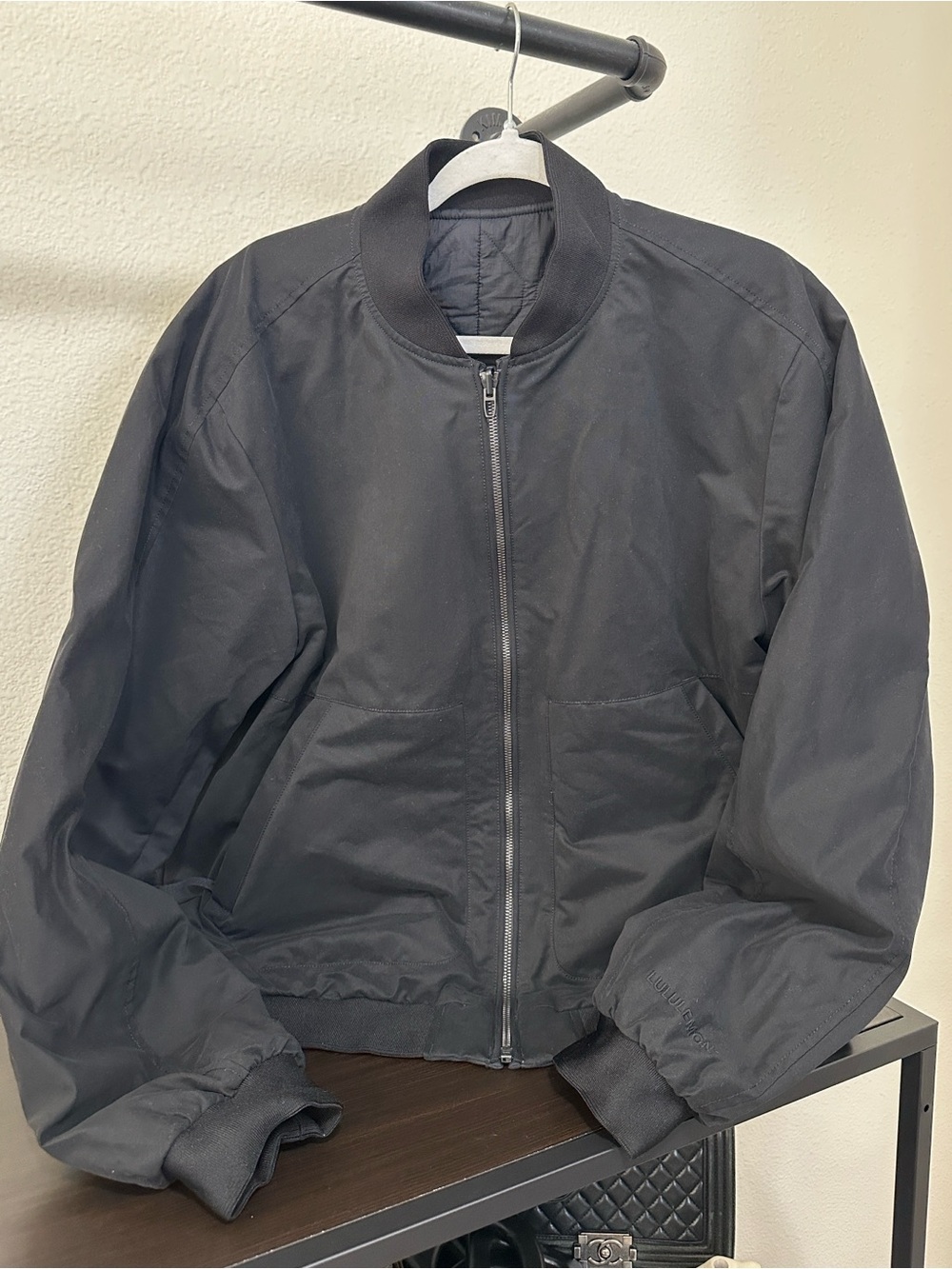 lululemon athletica Black reversible Bomber Jacket
